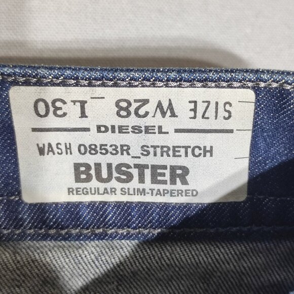 Diesel Industry Buster jeans men's sz W28/L30 ink blue regular slim-tapered NWT - Picture 8 of 15